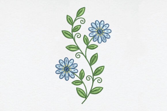 Blue Flower Embroidery Review for Holiday Projects