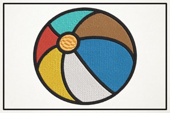 Colorful Beach Ball Embroidery Design Review