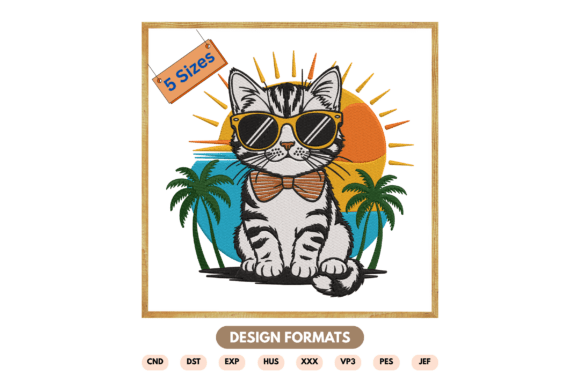 Cool Cat Summer Embroidery Design Review