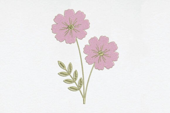 Cosmos Flower Embroidery: A Designer's Review for Business Merch