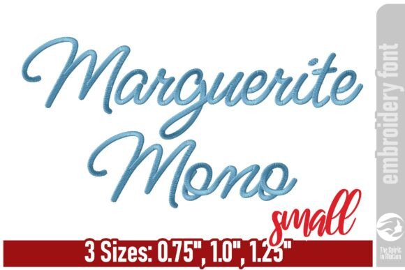 Marguerite Monoline Embroidery Font - S Review