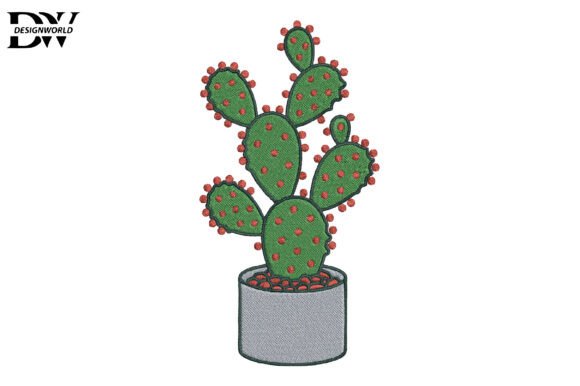 Minimal Cactus Embroidery Design Review