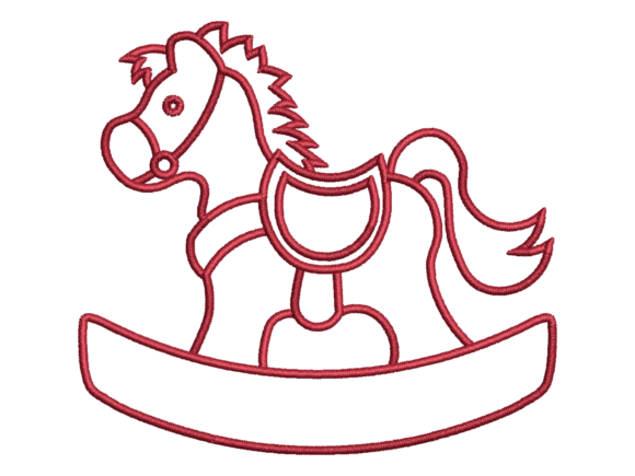 Minimal Rocking Horse Embroidery Design Review