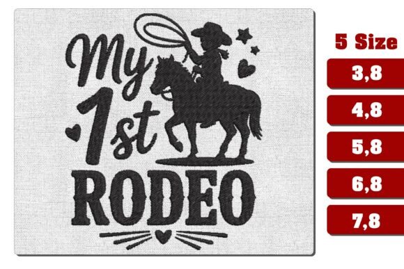 My 1st Rodeo Western Embroidery File Review