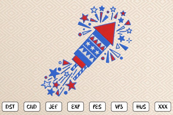 Patriotic Fireworks Embroidery Design Review