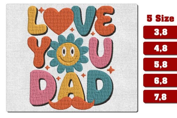 Retro Love You Dad Machine Embroidery Review