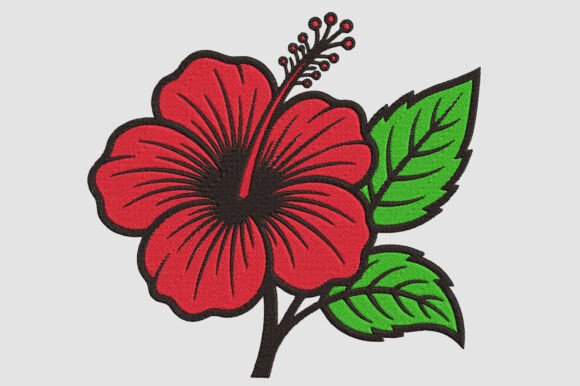 Review: Embroidery Hibiscus Flower Design for Boutique