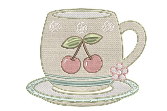TEA CUP Embroidery Design Review for Holiday Collections